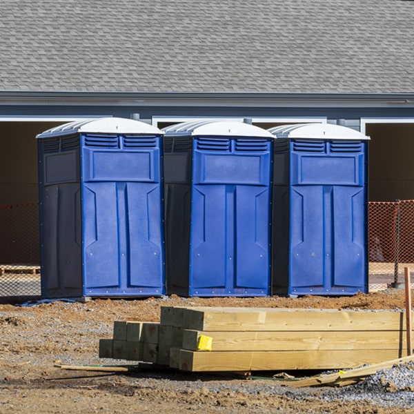 how do you dispose of waste after the portable toilets have been emptied in Harbor View